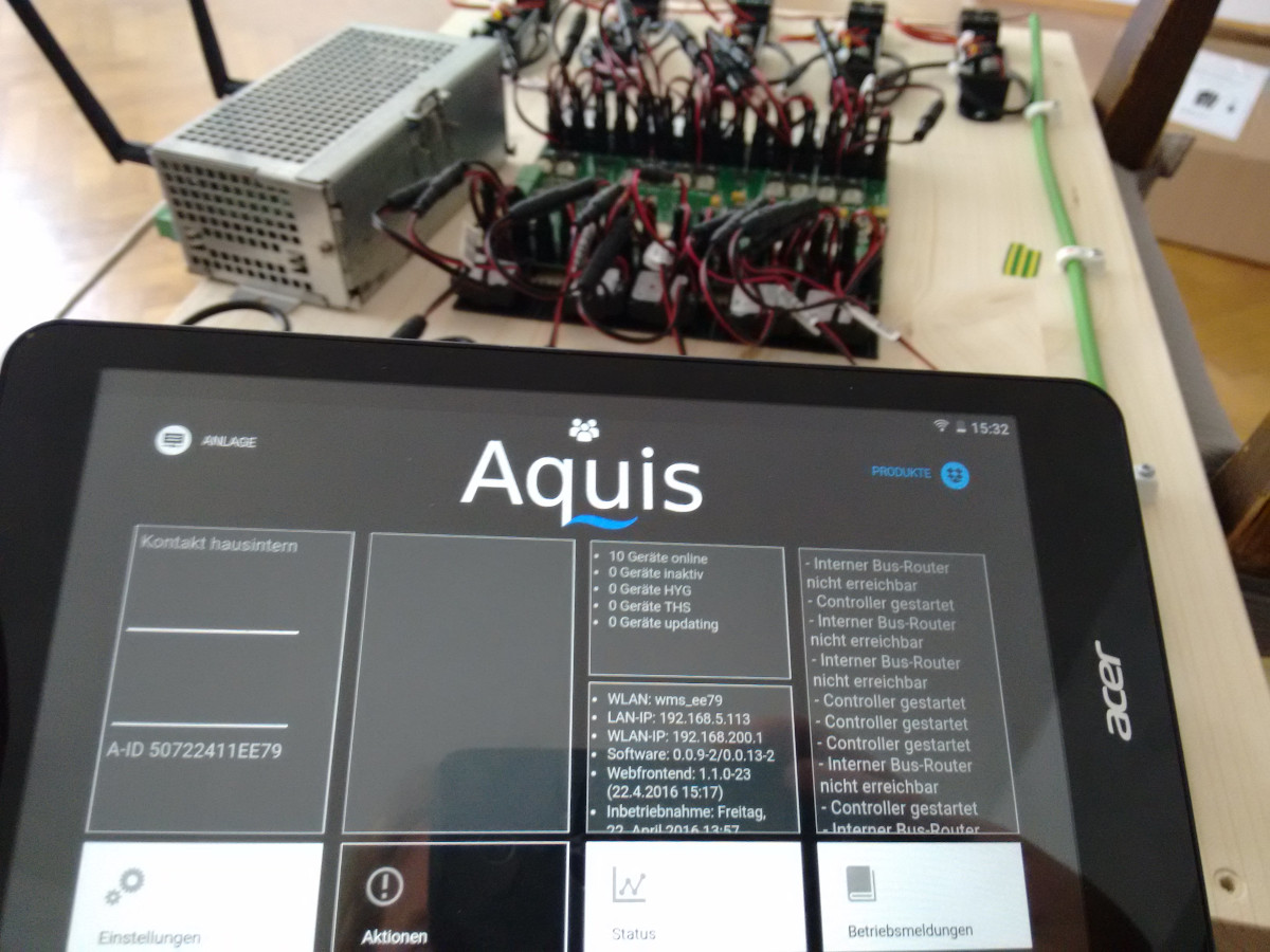 Watermanagement System bei Aquis